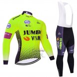 Jumbo Visma Ropa Ciclismo Culotte Largo 2019 Mangas Largas Verde Negro