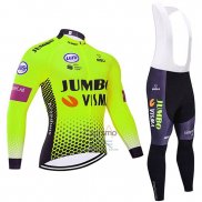 Jumbo Visma Ropa Ciclismo Culotte Largo 2019 Mangas Largas Verde Negro
