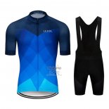 Le Col Ropa Ciclismo Culotte Corto 2020 Hombre Mangas Cortas Azul Claro Profundo Azul