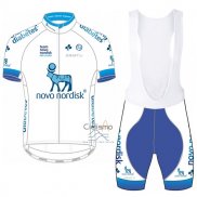 Novo Nordisk Ropa Ciclismo Culotte Corto 2017 Hombre Mangas Cortas Novo Nordisk Blanco