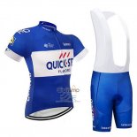 Quick Step Floor Ropa Ciclismo Culotte Corto 2018 Mangas Cortas Quick Step Floors Azul y Blanco