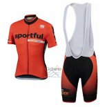 Sportful Ropa Ciclismo Culotte Corto 2017 Hombre Mangas Cortas Naranja