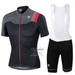 Sportful Ropa Ciclismo Culotte Corto 2017 Hombre Mangas Cortas Negro y Rojo