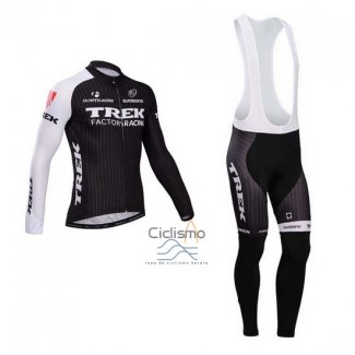 Trek Factory Racing Ropa Ciclismo Culotte Largo 2014 Mangas Largas Negro y Blanco