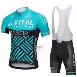 Vital Concept Alphatech Ropa Ciclismo Culotte Corto 2018 Hombre Mangas Cortas Azul y Negro