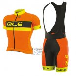 Ale Graphics Prr Bermuda Ropa Ciclismo Culotte Corto 2017 Hombre Mangas Cortas Naranja y AMarillo