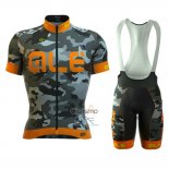 Ale Ropa Ciclismo Culotte Corto 2016 Hombre Mangas Cortas Naranja y Gris