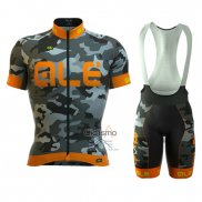 Ale Ropa Ciclismo Culotte Corto 2016 Hombre Mangas Cortas Naranja y Gris