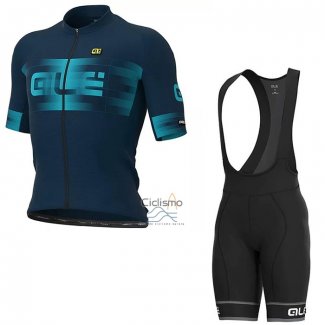 Ale Ropa Ciclismo Culotte Corto 2021 Hombre Mangas Cortas Profundo Azul