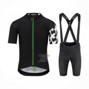 Assos Ropa Ciclismo Culotte Corto 2021 Hombre Mangas Cortas Negro Blanco Verde