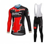 Bmc Ropa Ciclismo Culotte Largo 2018 Mangas Largas Negro y Rojo