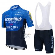 Deceuninck Quick Step Ropa Ciclismo Culotte Corto 2021 Mangas Cortas Azul Violeta
