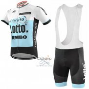 Lotto NL-Jumbo Ropa Ciclismo Culotte Corto 2019 Mangas Cortas Azul Blanco