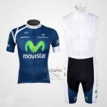 Movistar Ropa Ciclismo Culotte Corto 2012 Mangas Cortas Azul