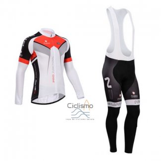 Nalini Ropa Ciclismo Culotte Largo 2014 Men Mangas Largas Negro y Blanco