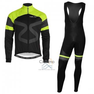 Nalini Ropa Ciclismo Culotte Largo 2019 Men Mangas Largas Negro Verde