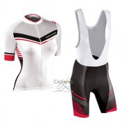Northwave Ropa Ciclismo Culotte Corto 2017 Mujer Mangas Cortas Blanco