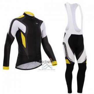 Northwave Ropa Ciclismo Culotte Largo 2015 Hombre Mangas Largas Negro y AMarillo