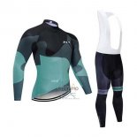 Northwave Ropa Ciclismo Culotte Largo 2020 Hombre Mangas Largas Negro Gris Verde