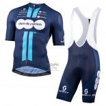 Team DSM Firmenich Ropa Ciclismo Culotte Corto 2023 Mangas Cortas Verde Azul