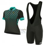 Ale Excel Bolas Ropa Ciclismo Culotte Corto 2017 Mujer Mangas Cortas Negro y Azul