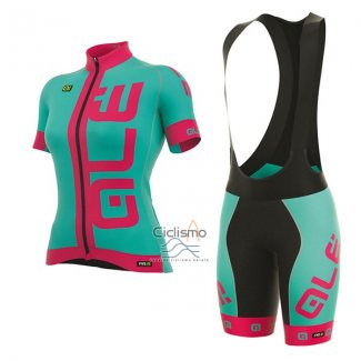 Ale Prr Arcobaleno Ropa Ciclismo Culotte Corto 2017 Mujer Mangas Cortas Azul Claro y Rosa