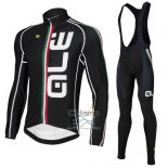 Ale Ropa Ciclismo Culotte Largo 2016 Hombre Mangas Largas Negro y Blanco