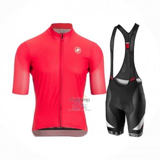 Castelli Ropa Ciclismo Culotte Corto 2021 Hombre Mangas Cortas Profundo Rosa