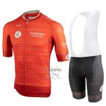 Castelli UAE Tour Ropa Ciclismo Culotte Corto 2019 Hombre Mangas Cortas Naranja