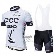 Ccc Ropa Ciclismo Culotte Corto 2019 Mangas Cortas Blanco Negro