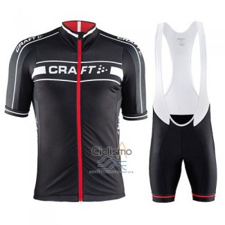 Craft Ropa Ciclismo Culotte Corto 2016 Hombre Mangas Cortas Rojo y Negro