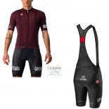 Giro d'Italia Ropa Ciclismo Culotte Corto 2021 Hombre Mangas Cortas APagado Rojo