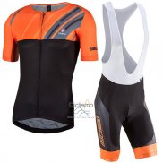 Nalini Roma Ropa Ciclismo Culotte Corto 2017 Men Mangas Cortas Negro y Naranja