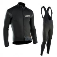 Northwave Ropa Ciclismo Culotte Largo 2017 Hombre Mangas Largas Profundo Negro
