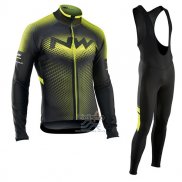 Northwave Ropa Ciclismo Culotte Largo 2017 Hombre Mangas Largas Verde y Negro