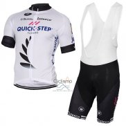 Quick Step Floor Ropa Ciclismo Culotte Corto 2017 Mangas Cortas Quick Step Floors Blanco