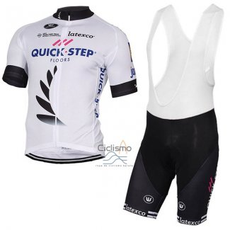 Quick Step Floor Ropa Ciclismo Culotte Corto 2017 Mangas Cortas Quick Step Floors Blanco