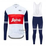 Segafrojoo Zanetti Ropa Ciclismo Culotte Largo 2020 Mangas Largas Blanco Rojo
