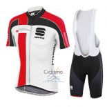 Sportful Ropa Ciclismo Culotte Corto 2016 Hombre Mangas Cortas Rojo y Blanco