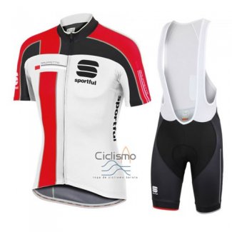 Sportful Ropa Ciclismo Culotte Corto 2016 Hombre Mangas Cortas Rojo y Blanco