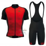 Ale Ropa Ciclismo Culotte Corto 2016 Hombre Mangas Cortas Rojo y Negro