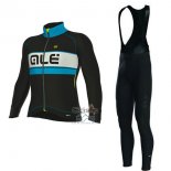 Ale Ropa Ciclismo Culotte Largo 2017 Hombre Mangas Largas Bering Azul Claro y Negro