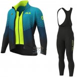 Ale Ropa Ciclismo Culotte Largo 2020 Hombre Mangas Largas Azul Claro AMarillo