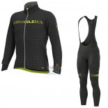 Ale Ropa Ciclismo Culotte Largo 2020 Hombre Mangas Largas Negro AMarillo