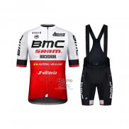 Bmc Ropa Ciclismo Culotte Corto 2021 Mangas Cortas Blanco Rojo