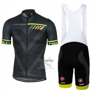 Castelli Ropa Ciclismo Culotte Corto 2017 Hombre Mangas Cortas Profundo Gris