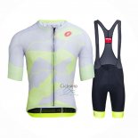 Castelli Ropa Ciclismo Culotte Corto 2021 Hombre Mangas Cortas Luz AMarillo Blanco