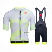 Castelli Ropa Ciclismo Culotte Corto 2021 Hombre Mangas Cortas Luz AMarillo Blanco