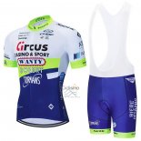 Wanty-gobert Ciclismo Team Ropa Ciclismo Culotte Corto 2021 Mangas Cortas Azul Blanco AMarillo