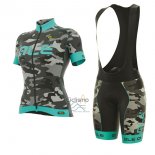 Ale Graphics Prr Camo Ropa Ciclismo Culotte Corto 2017 Mujer Mangas Cortas Azul Claro